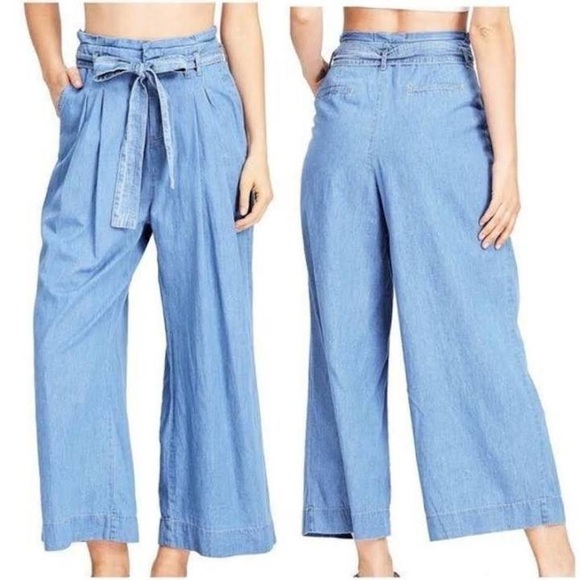 Zara Jeans Zara Paper Bag Bell Bottom Wide Leg Jeans Poshmark